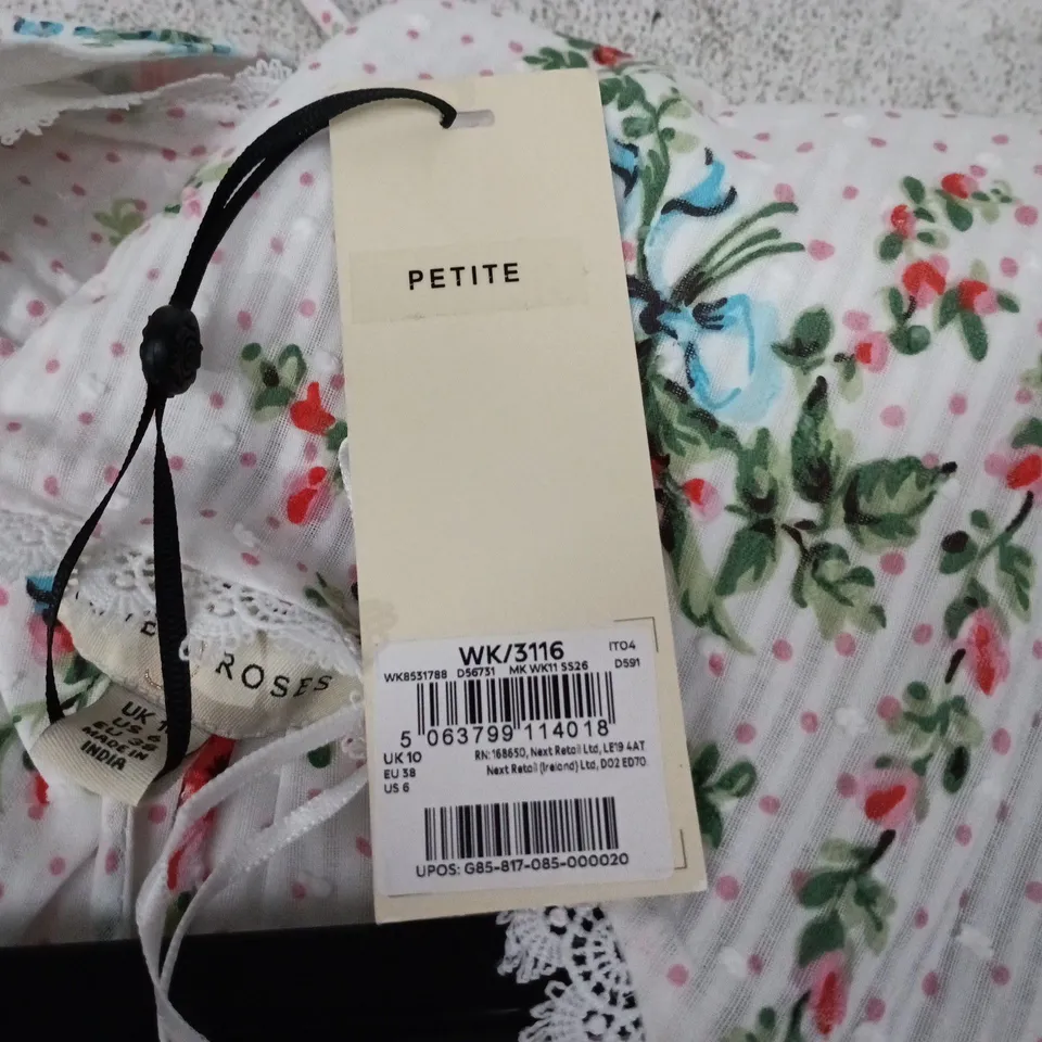 LOVE & ROSES PETITE FLORAL DRESS – UK 10 