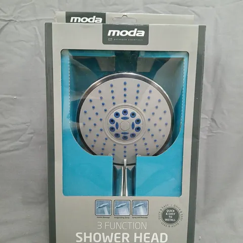 BOXED MODA 3-FUNCTION SHOWER HEAD