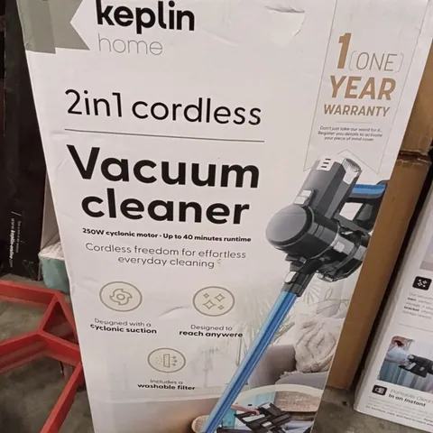 BOXED KEPLIN 2IN1 CORDLESS VACUUM CLEANER 