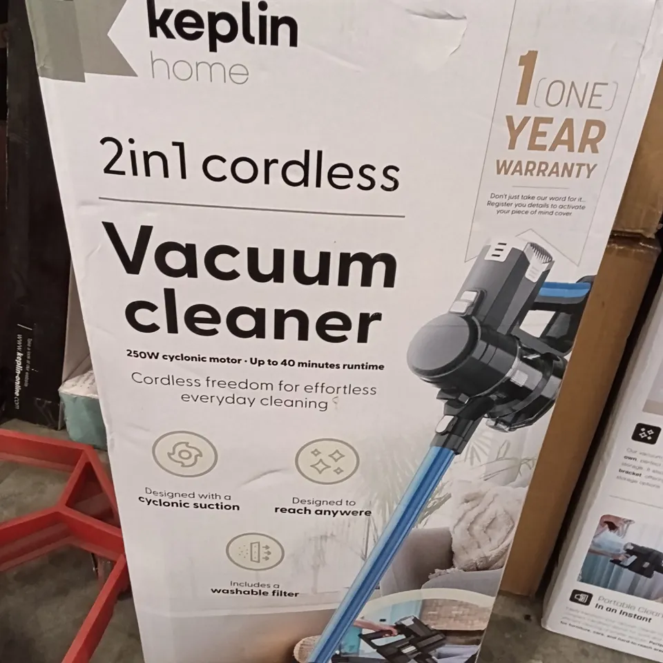 BOXED KEPLIN 2IN1 CORDLESS VACUUM CLEANER 