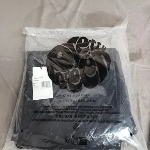 PRETTY GREEN BURNAGE REGULAR FIT TROUSERS – BLACK UK 38