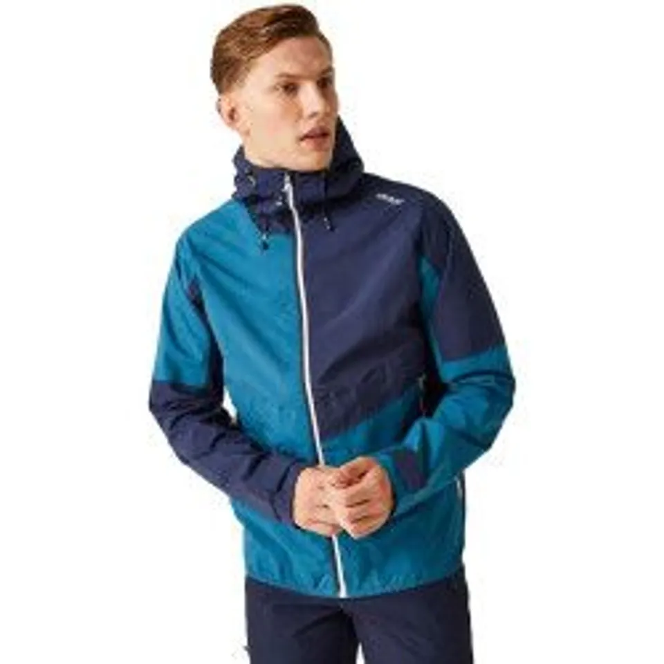 Regatta Men's Breathable Deserto II Waterproof Jacket MOROCCAN BLUE/NAVY UK SIZE M