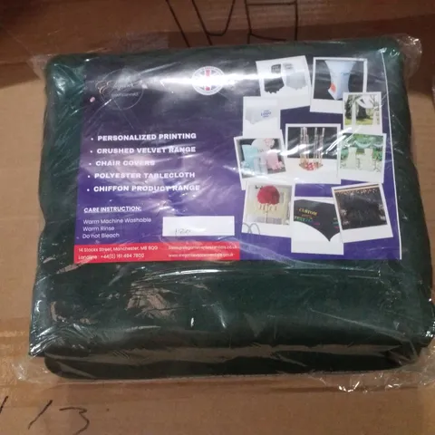 JADE GREEN POLYESTER TABLECLOTH (SET OF 5)