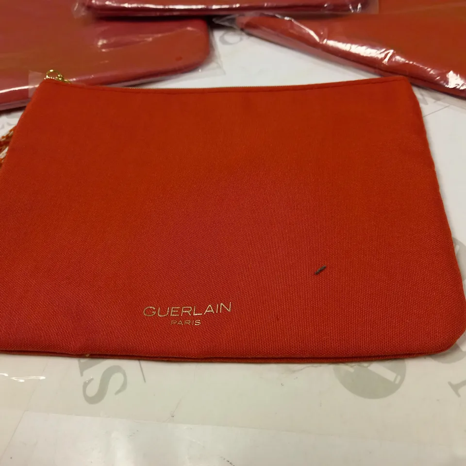 LOT OF APPROX 4 GUERLAIN PARIS RED POUCH