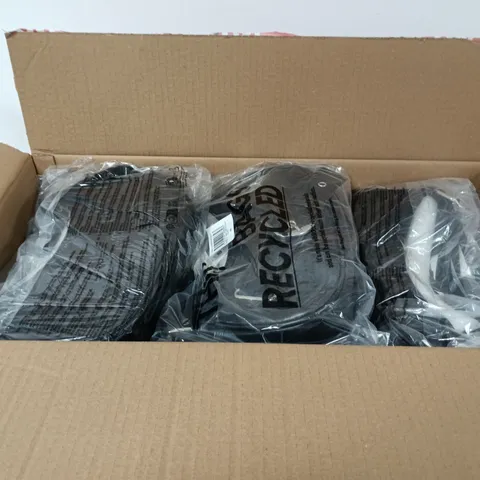 BOX OF APPROXIMATELY 8 ASSORTED BLACK UNDERARM BAGS   