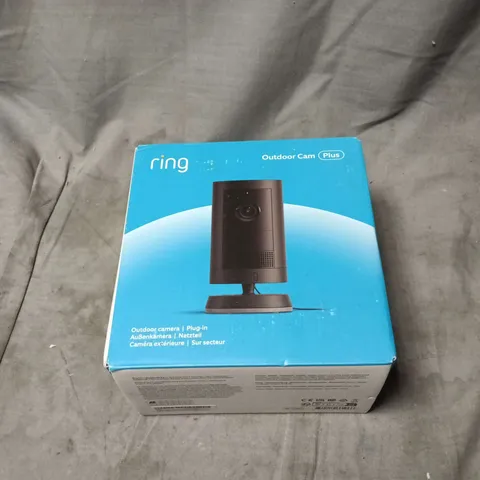 RING OUTDOOR CAM PLUS SECURITY CAMERA – BOXED, SEALED