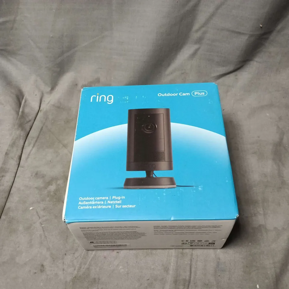 RING OUTDOOR CAM PLUS SECURITY CAMERA – BOXED, SEALED
