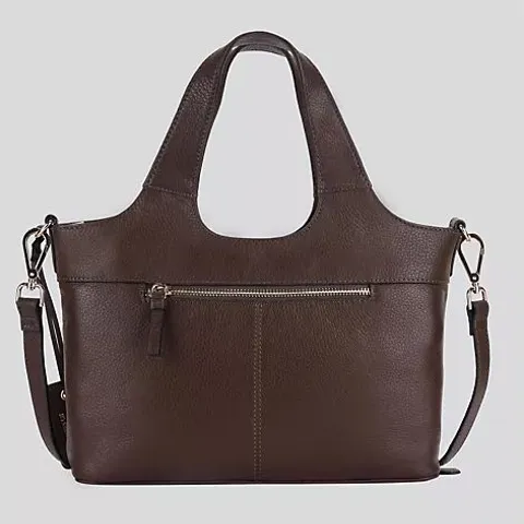 ASHWOOD LEATHER KELSEY CONVERTIBLE GRAB BAG BROWN