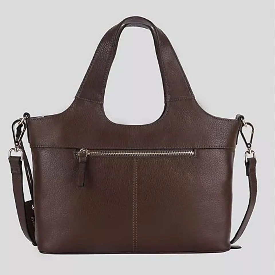 ASHWOOD LEATHER KELSEY CONVERTIBLE GRAB BAG BROWN