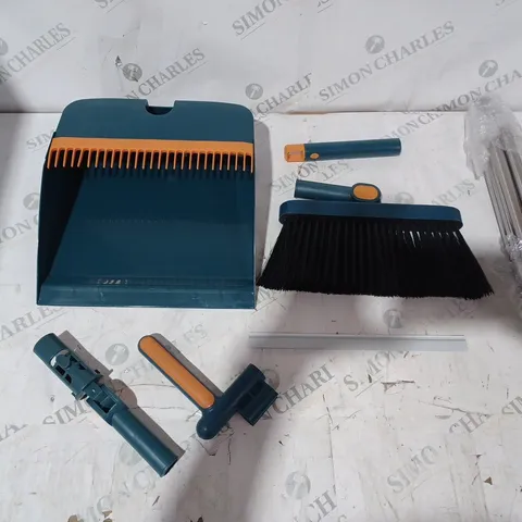BOXED COLLAPSABLE BROOM AND DUST PAN