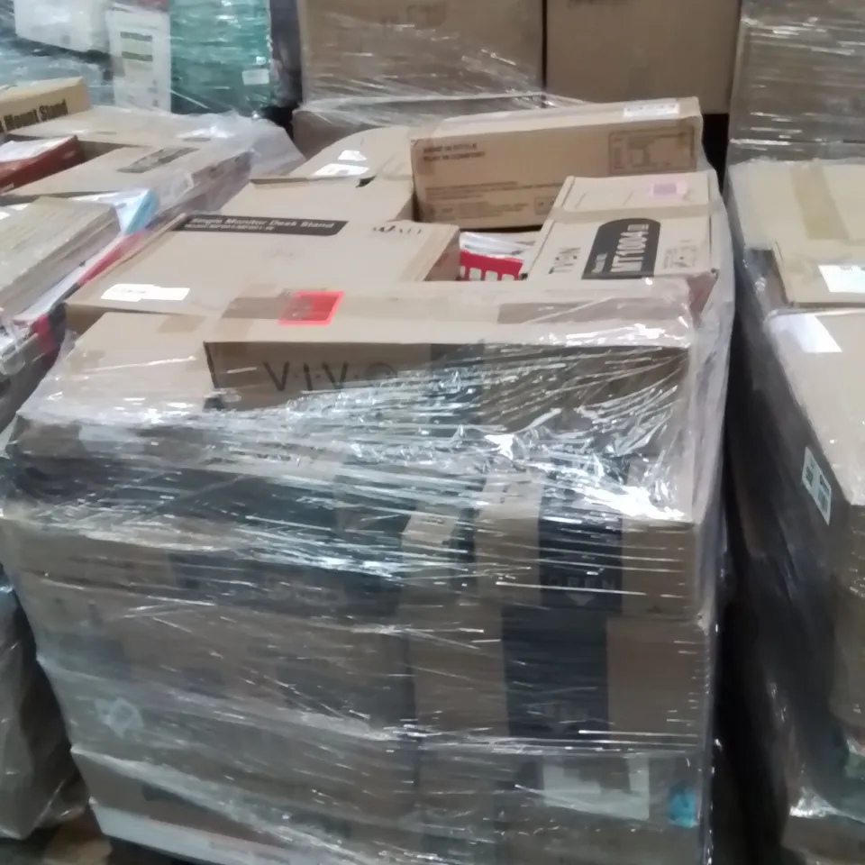PALLET TO CONTAIN A LARGE QUANTITY OF WALL MOUNTED BRACKETS 