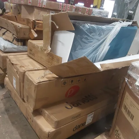 PALLET CONTAINING A LARGE QUANTITY OF ASSORTED DESIGNER DANETTI FURNITURE PARTS