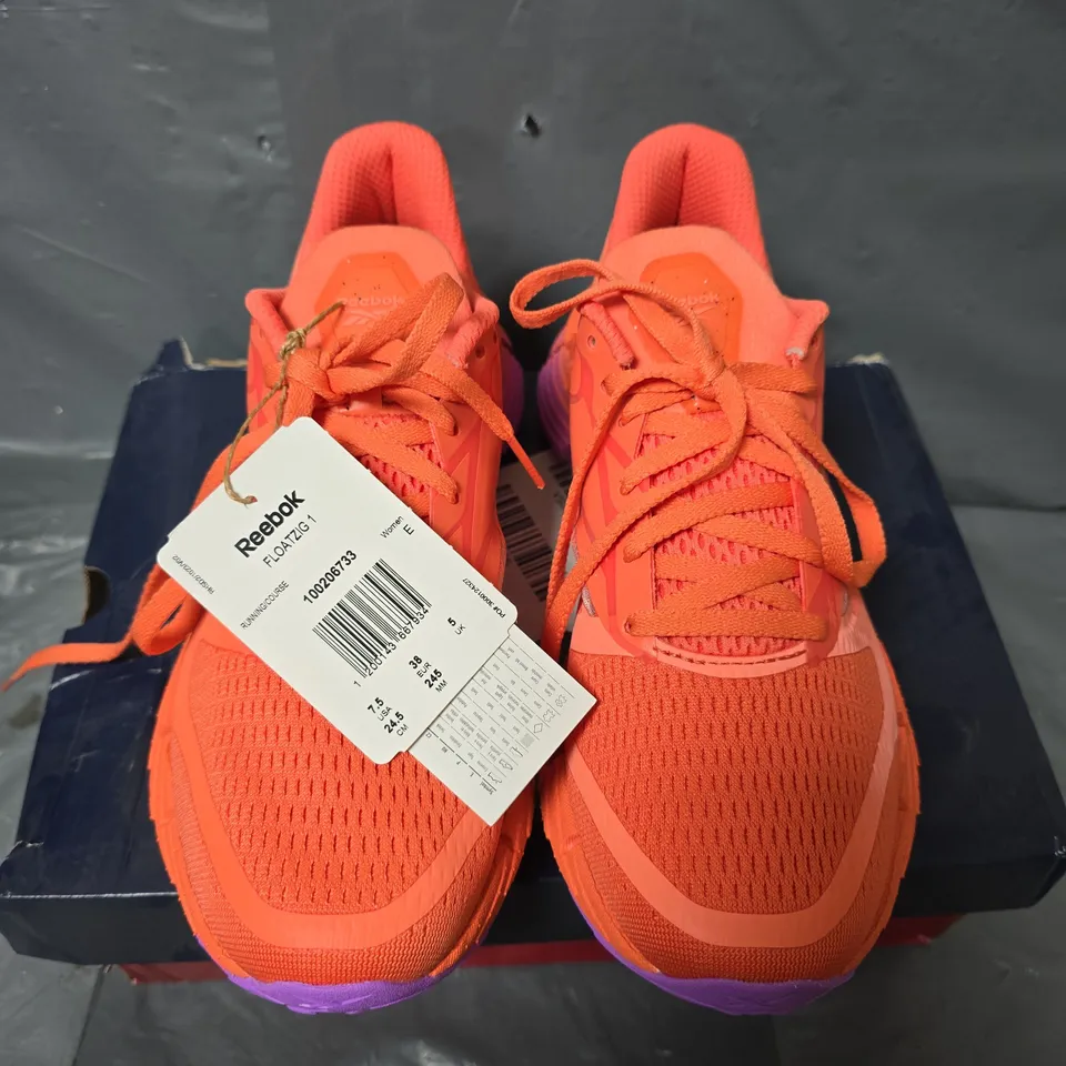 BOXED REEBOK WOMEN'S RUNNING FLOATZIG TRAINERS, ORA - UK SIZE 5