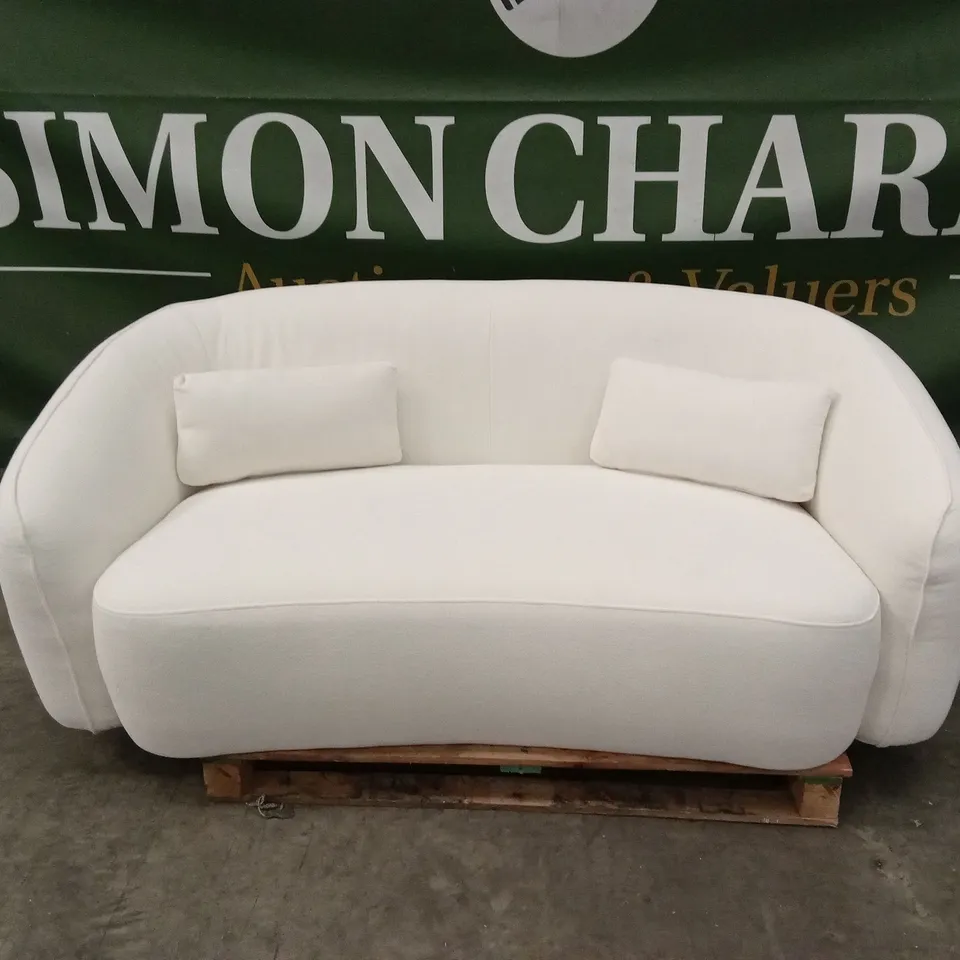 DANETTI ZOEY IVORY BOUCLE 2 SEATER SOFA RRP £999