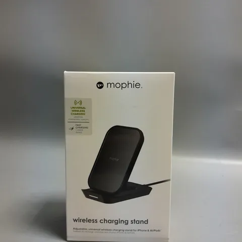MOPHIE WIRELESS FAST CHARGING STAND UNIVERSAL 10W FOR IPHONE AIRPOD QI BLACK
