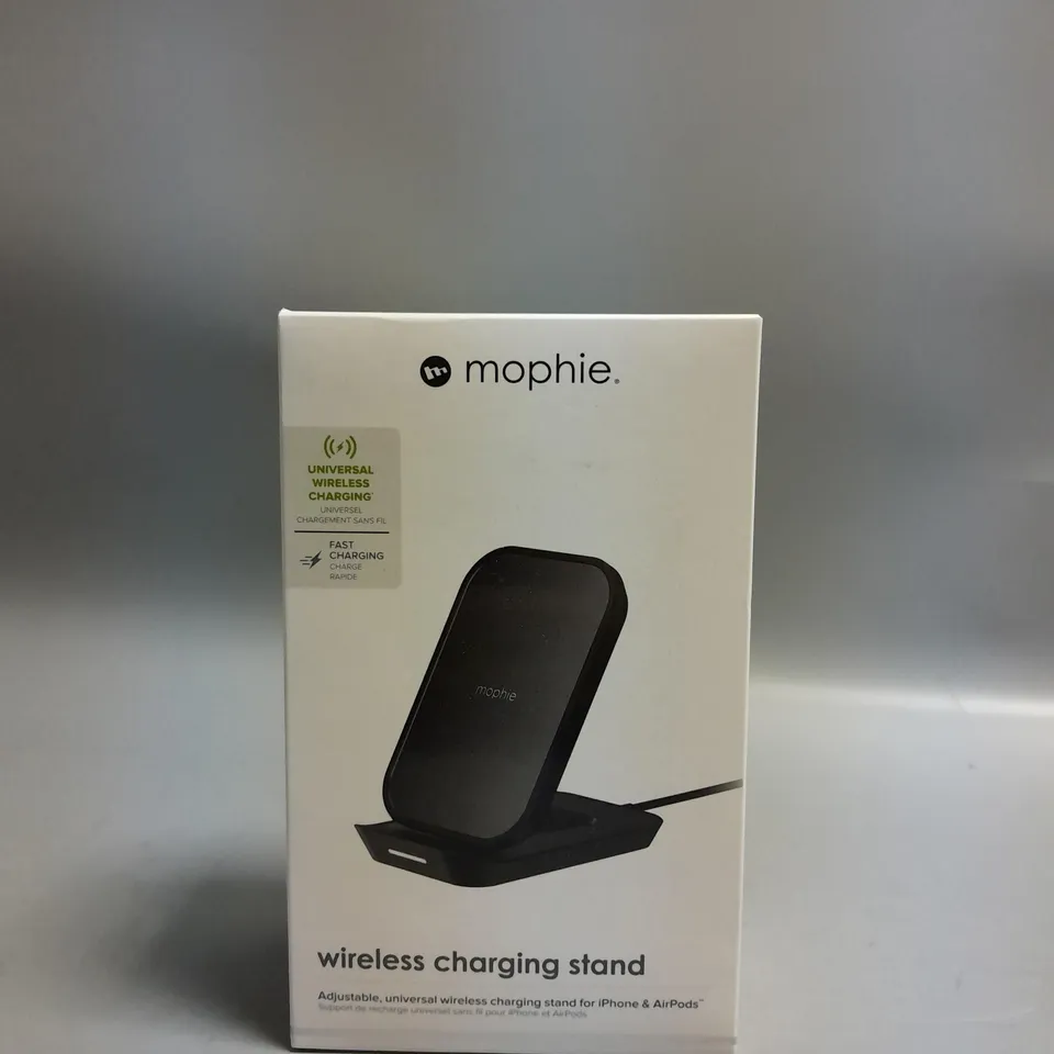 MOPHIE WIRELESS FAST CHARGING STAND UNIVERSAL 10W FOR IPHONE AIRPOD QI BLACK