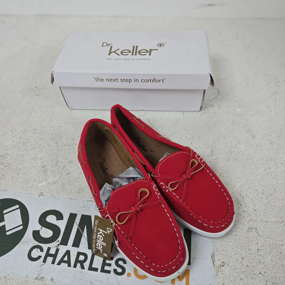 DR KELLER LADIES COMFORT CASUALS – RED, UK 5