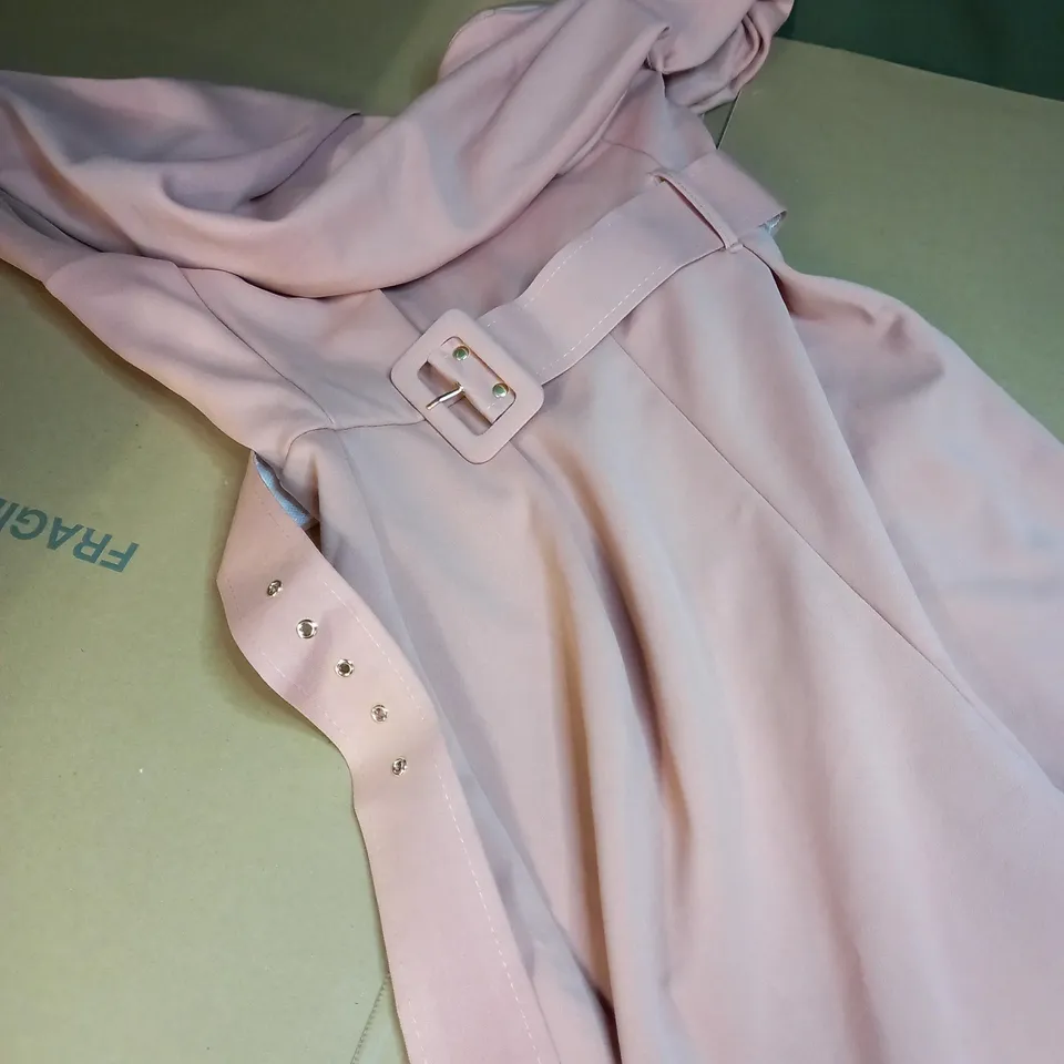 ASOS DUSTY PINK WIDE LEGGED JUMPSUIT - SIZE 8/TALL