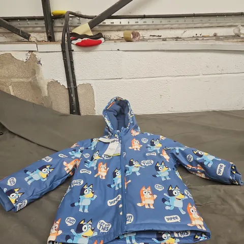 BLUEY KIDS' PUFFER JACKET – BLUE, 4-5 YEARS (UK 104-110 CM)