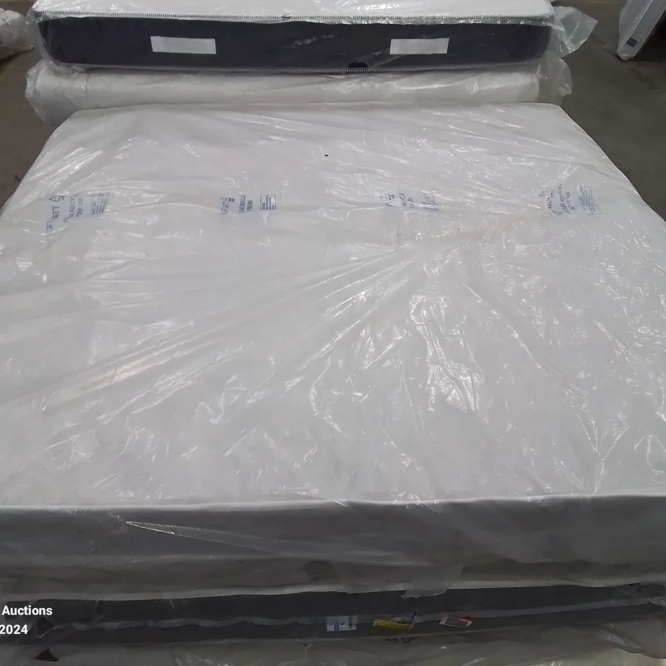 QUALITY BAGGED 6FT SUPERKING HYBRID MEMORY NATURAL OPEN COIL MATTRESS 