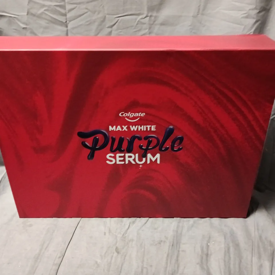 BOXED COLGATE MAX WHITE PURPLE SERUM GIFTSET