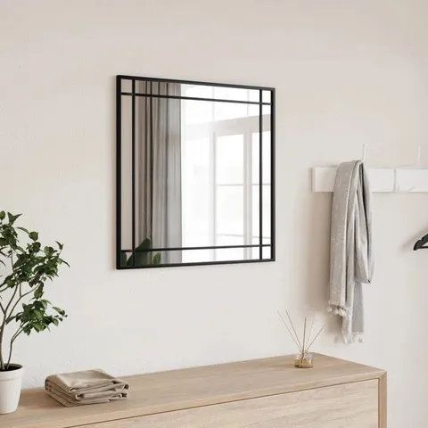 BOXED RECTANGLE METAL WALL MIRROR