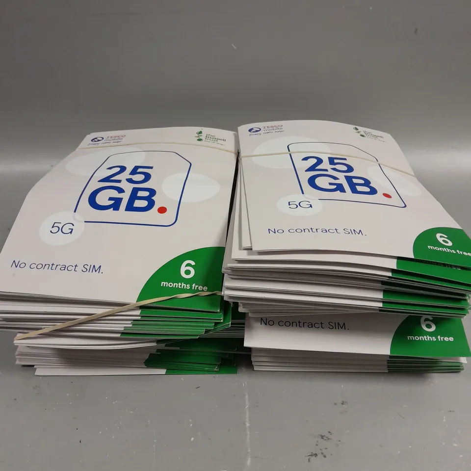 LARGE QUANTITY OF ASSORTED SIM CARDS FROM VARIOUS NETWORKS