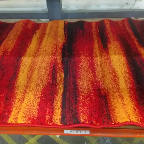 KATHLENE SCARLET SKY RUG - RED / ORANGE / BLACK