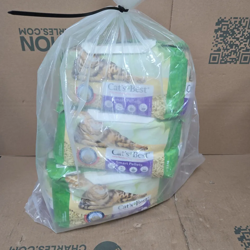 3X CAT’S BEST SMART PELLETS CAT LITTER 2.5KG / 5L
