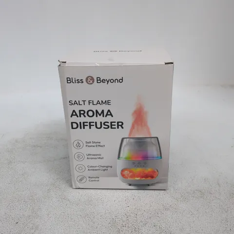 BLISS AND BEYOND SALT FLAME AROMA DIFFUSER BOXED