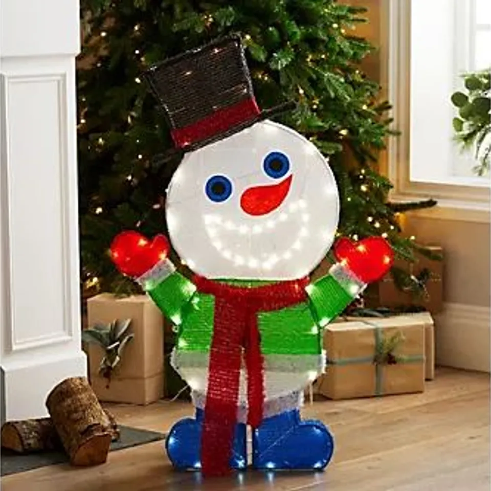 OUTLET SANTA EXPRESS INDOOR OUTDOOR SNOWMAN DECORATION