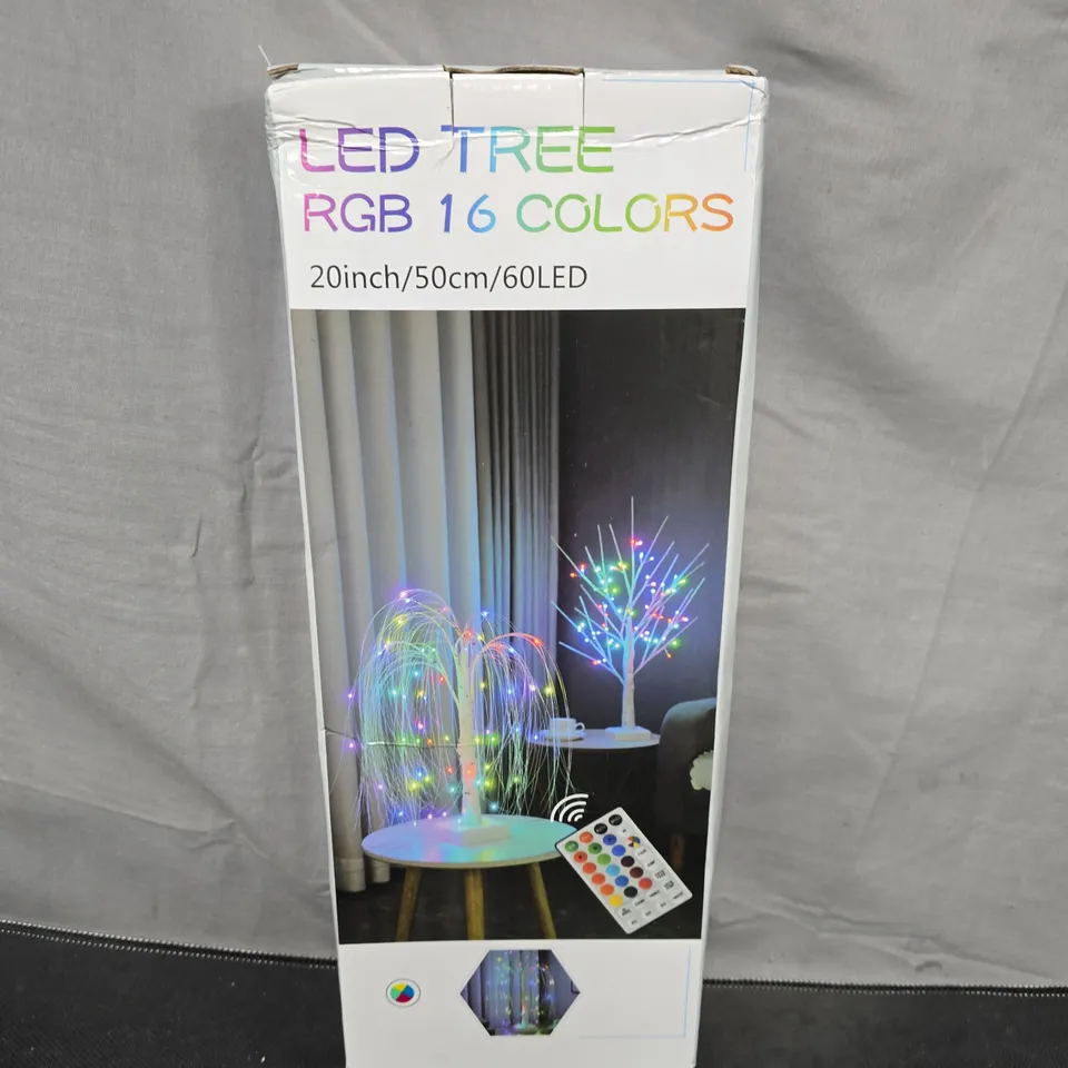 LED TREE RGB 16 COLOURS – 20INCH/50CM LED LIGHT TREE WITH REMOTE (BOXED)