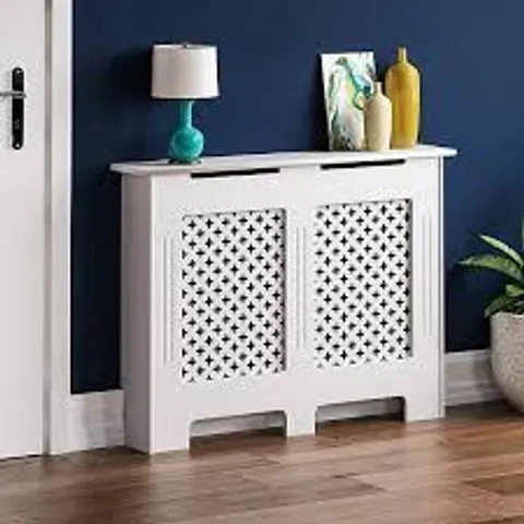 BOXED VIDA OXFORD RADIATOR COVER, MEDIUM - WHITE (1 BOX)