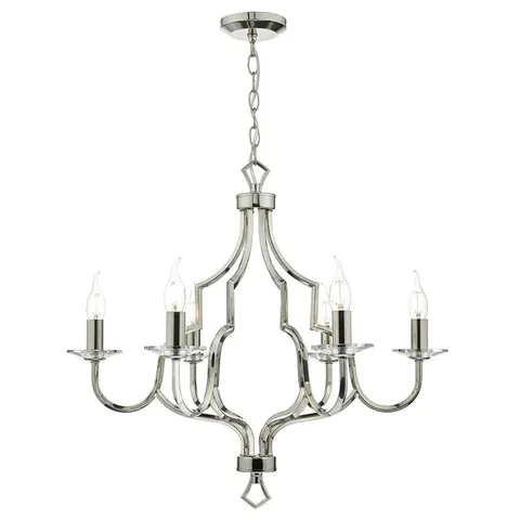 BOXED HECKART 6 - LIGHT CANDLE - STYLE CHANDELIER (1 BOX)