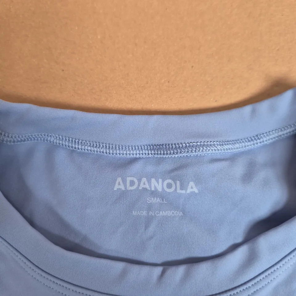 ADANOLA T-SHIRT – BLUE, SMALL