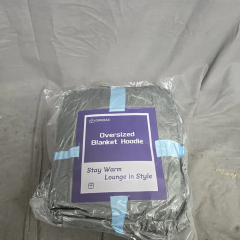 OVERSIZED BLANKET HOODIE – GREY