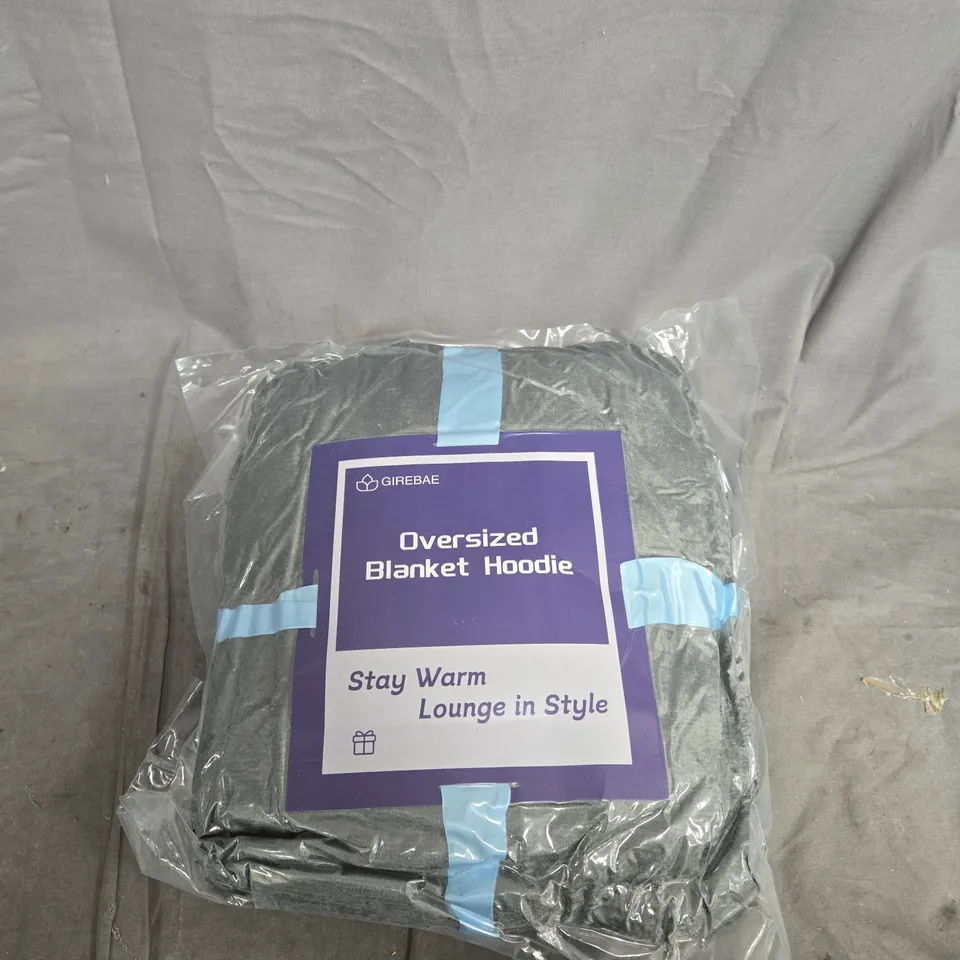 OVERSIZED BLANKET HOODIE – GREY