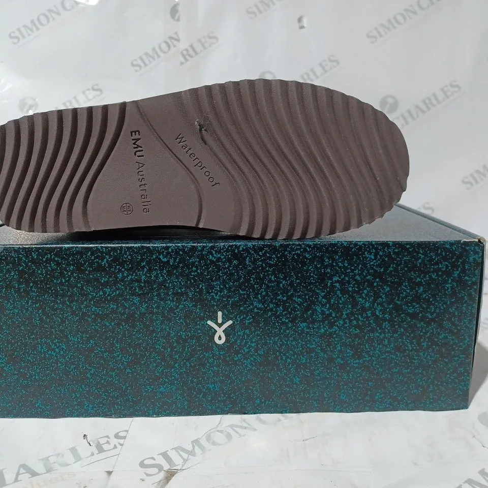 BOXED EMU AUSTRAILIA GRAVELLY ESPRESSO BOOTS SIZE 7