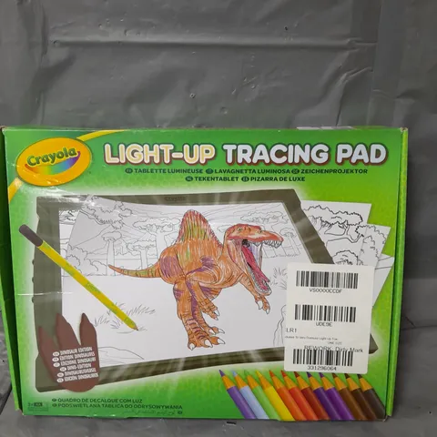 BOXED CRAYOLA DINOSAUR LIGHT-UP TRACING PAD