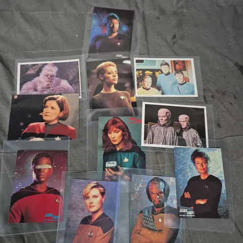 11 X STAR TREK THEMED RETRO POSTCARDS 
