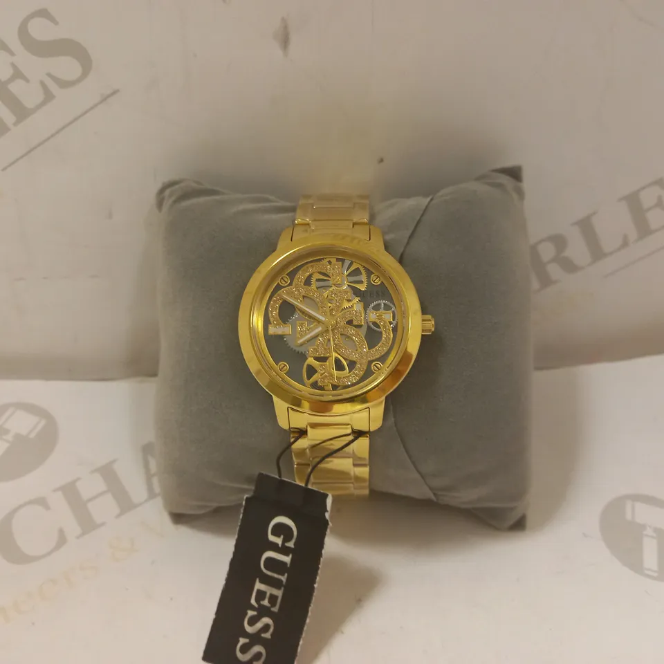 GUESS QUATTRO CLEAR STAINLESS STEEL LADIES WATCH RRP £149