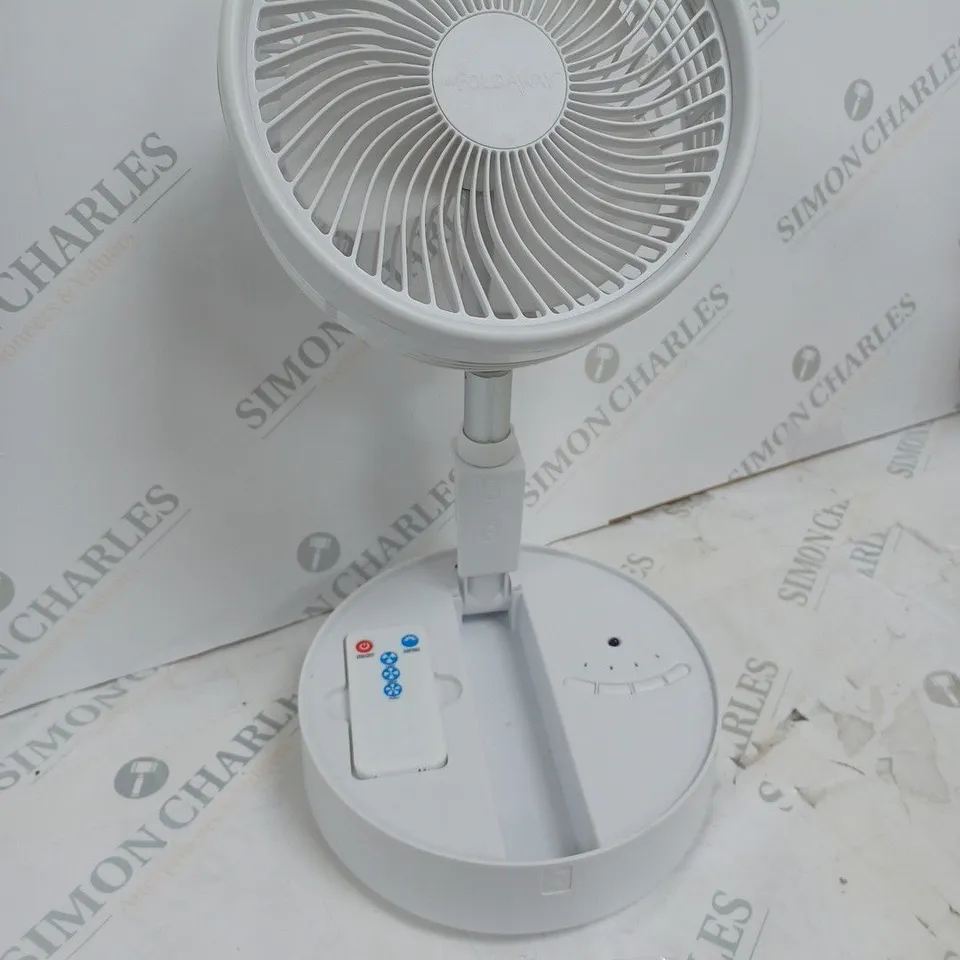 FOLD AWAY FAN WHITE 2 IN 1 FLOOR & TABLE FAN 