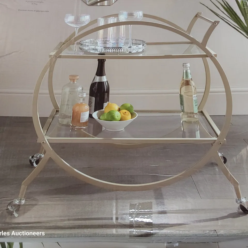 BRAND NEW BOXED DRINKS TROLLEY