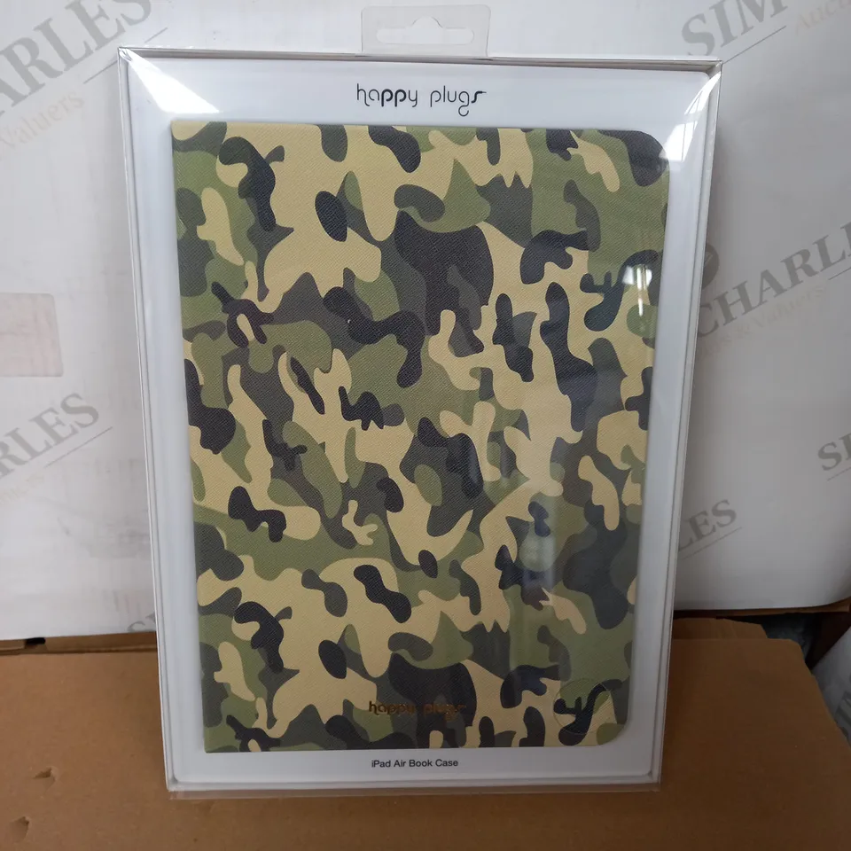LOT OF 10 HAPPY PLUGS IPAD AIR BOOK CASES - CAMO