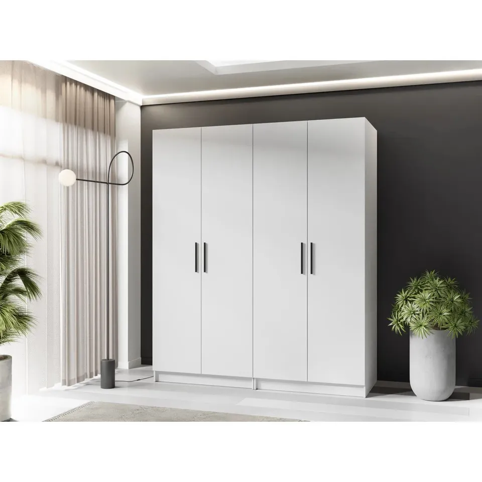 BOXED NITRA 4 DOOR WARDROBE (4 BOXES)