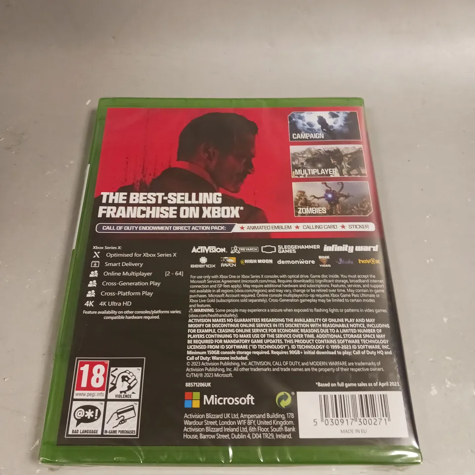 SEALED CALL OF DUTY MODERN WARFARE III FOR XBOX SERIES X & XBOX ONE 