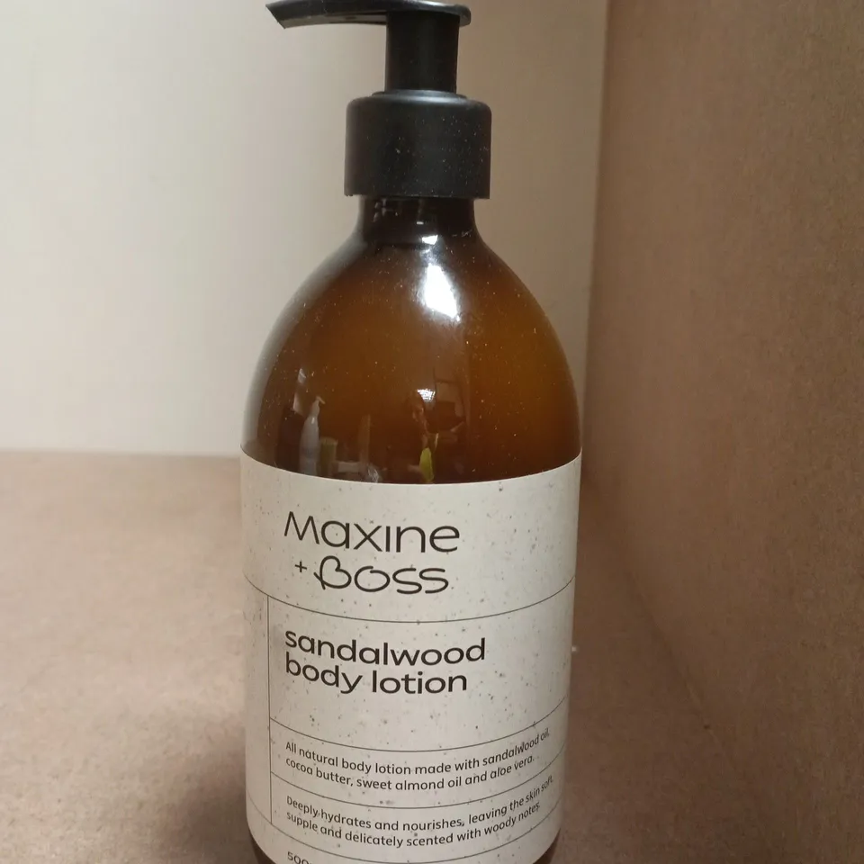 MAXINE + BOSS SANDALWOOD BODY LOTION - 500ML