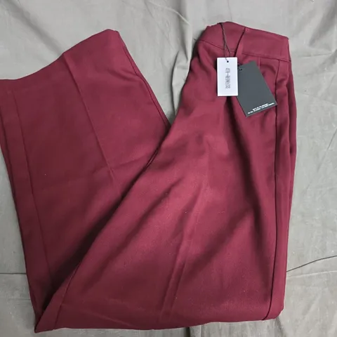 4TH RECKLESS SAWYER TROUSERS IN DARK RED - UK 8