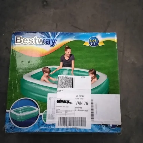 BOXED BESTWAY 2M KIDS RECTANGLE SWIMMING POOL 