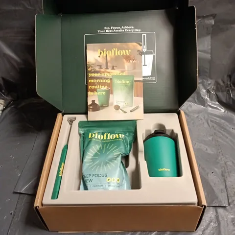 BIOFLOW DEEP FOCUS BREW - FOCUS & CLARITY SUPPLEMENT KIT WITH SHAKER BOTTLE